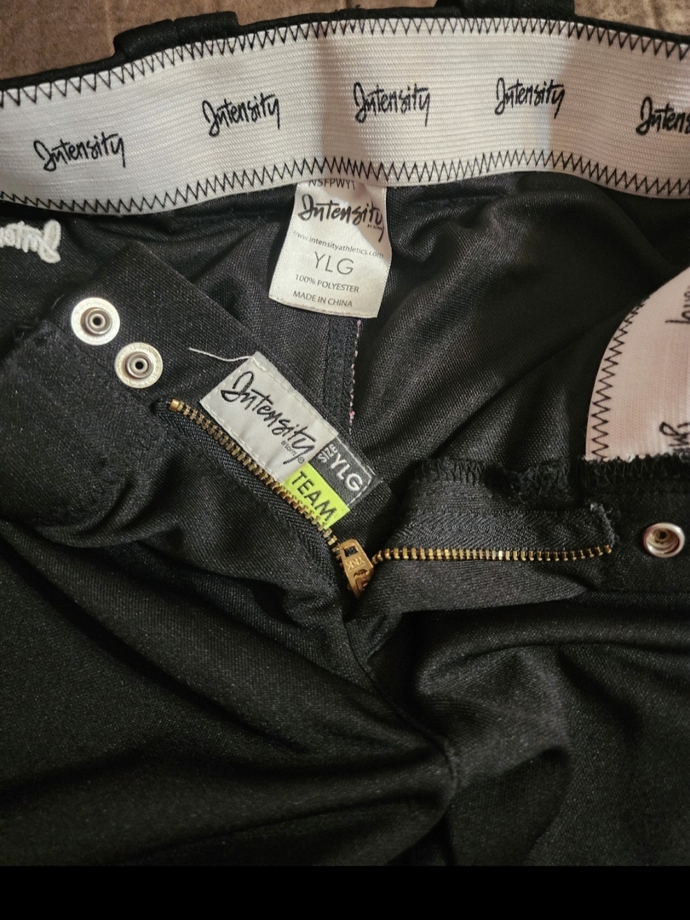 Intensity Girls Black Softball Pants - YLG